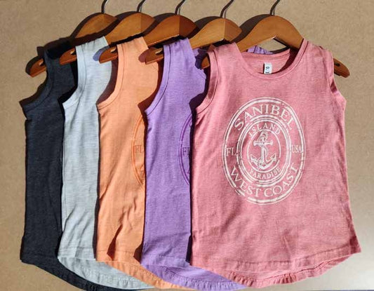 Girls' Triblend Sleeveless Top – 100% Cotton