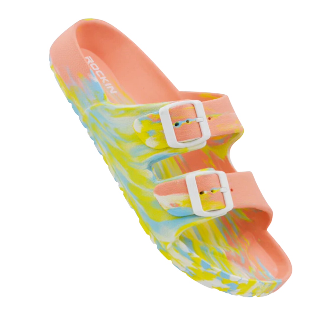 Huntington Buckle Sandals - Marbled - COLO