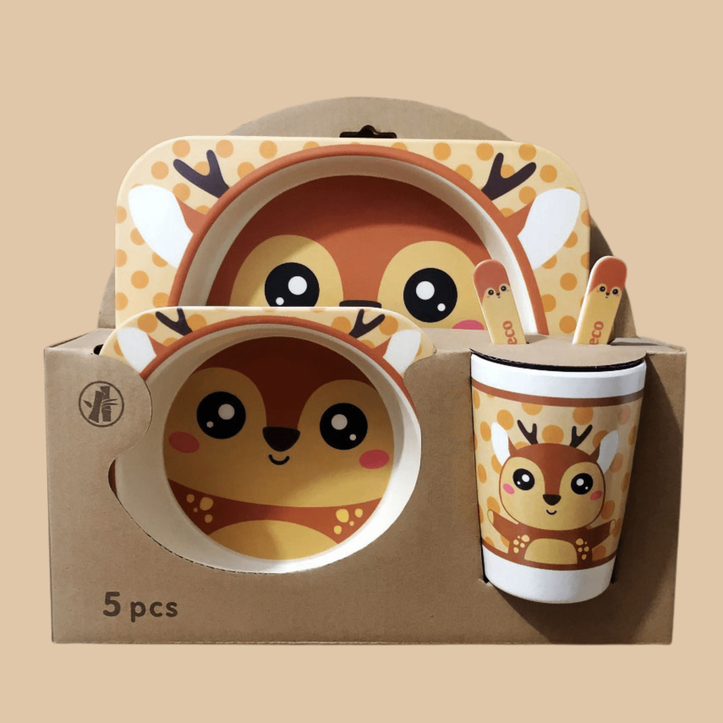 Kids Dinnerware Set (Little Deer) - COLO
