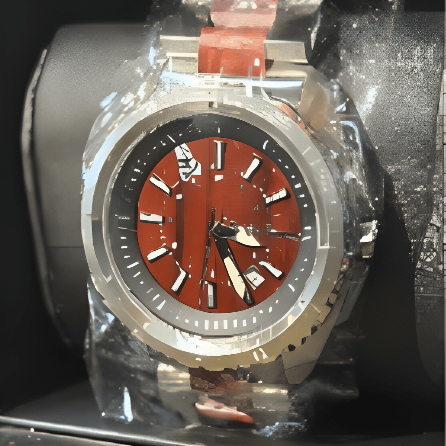 Psycho Bunny Stainless Steel Watch with Wood Accents, Wood-Tone Dial, 3 ATM Water Resistance - COLO
