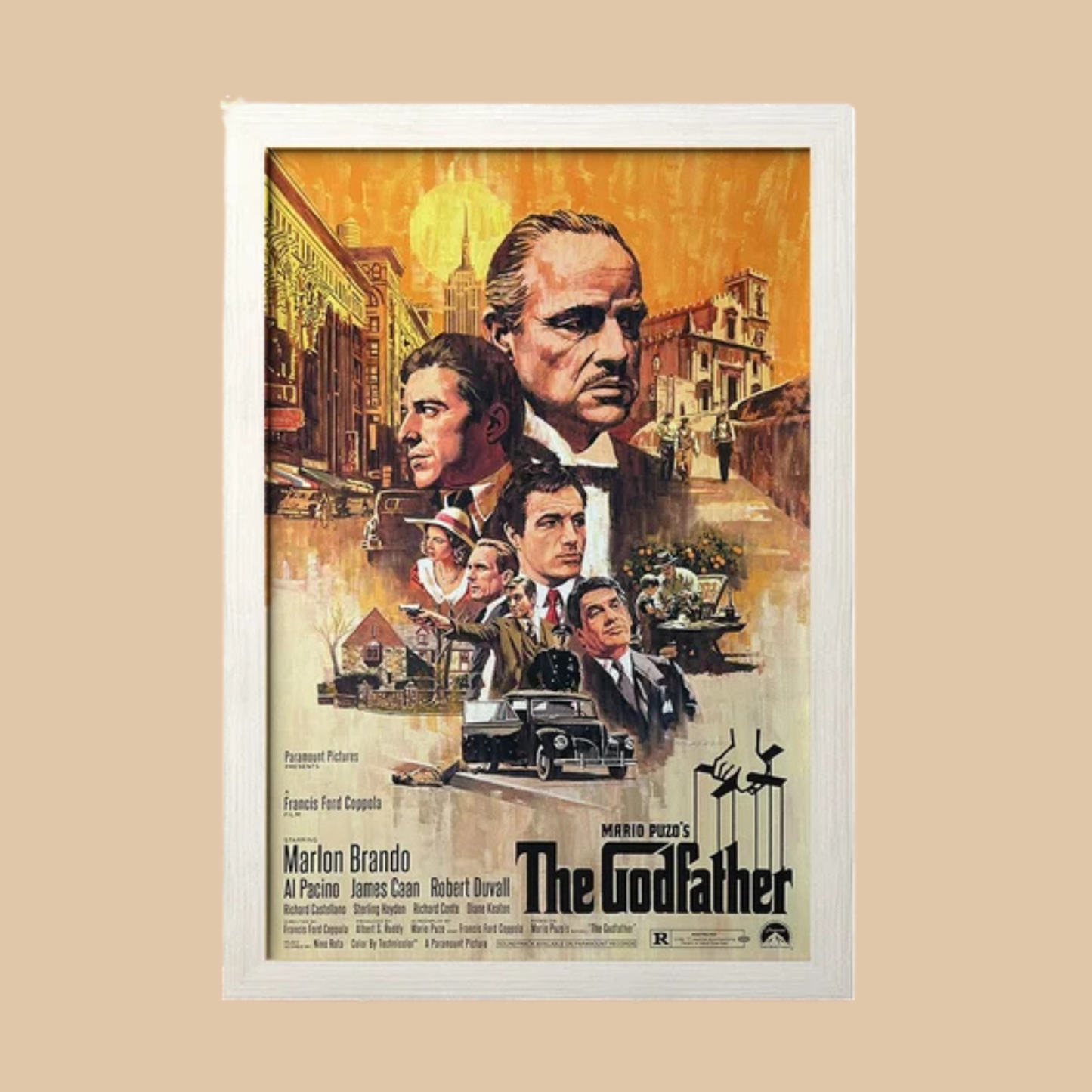 The Godfather Retro Movie Poster 18x12