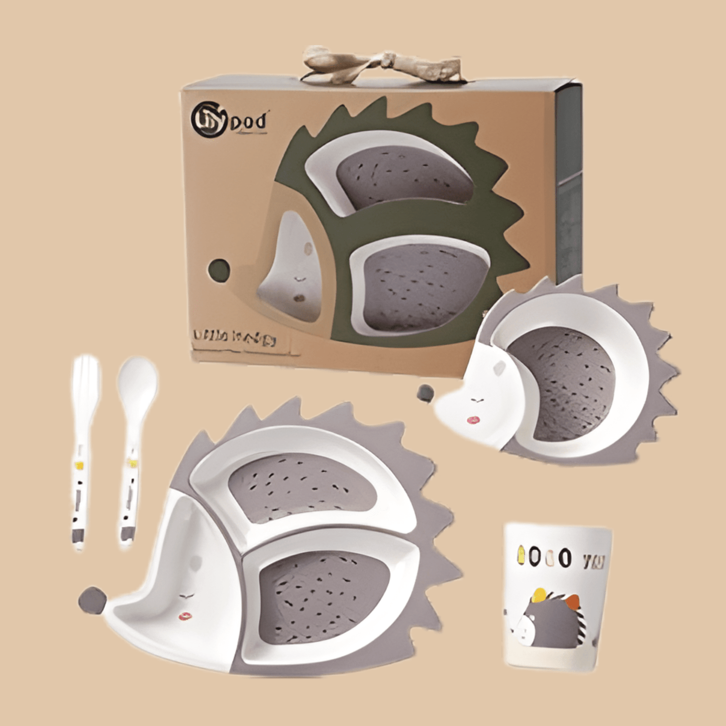 Kids Dinnerware Set (Little Hedgy Hedgehog) - COLO