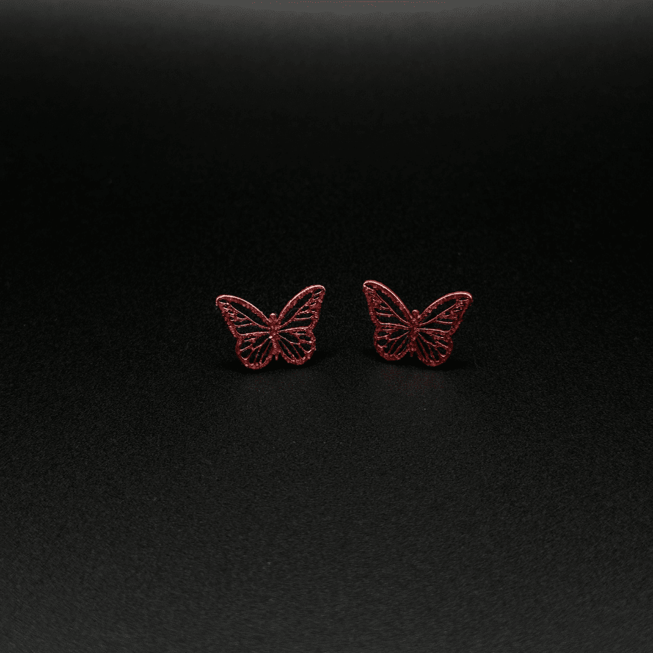 Pink Butterfly Stainless Steel Earrings for Girls - COLO