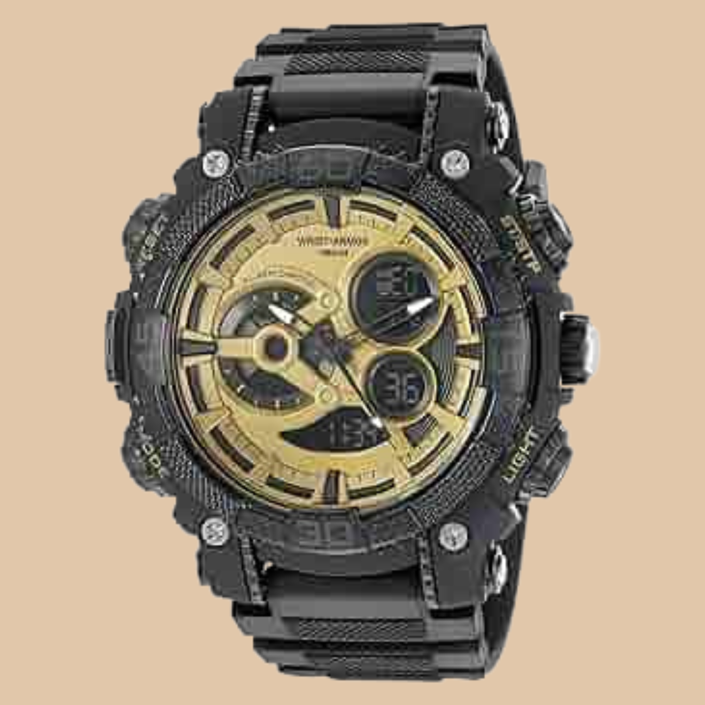 Wrist Armor Men’s 37600014 Analog-Digital Display Quartz Black Watch