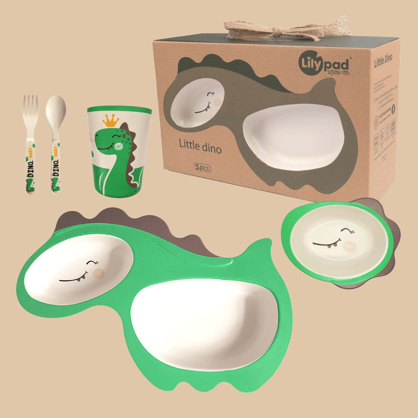 Kids Dinnerware Set (Little Dino Dinosaur) - COLO