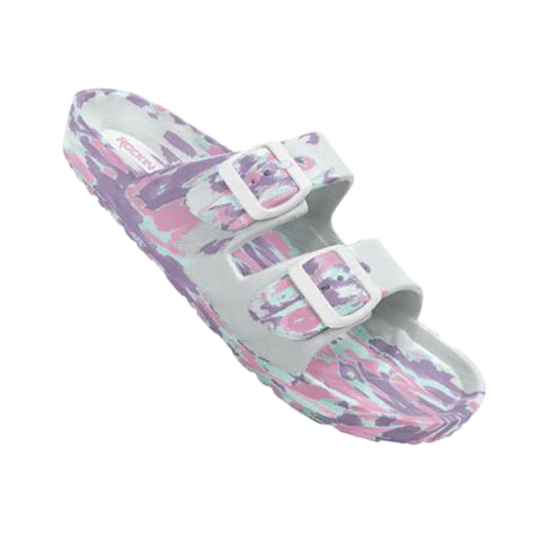 Huntington Buckle Slides- Candy Marbled