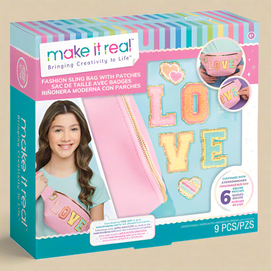 MAKE IT REAL Fashion Bum Bag with Patches