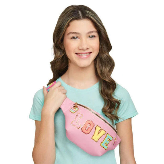 MAKE IT REAL Fashion Bum Bag with Patches - COLO