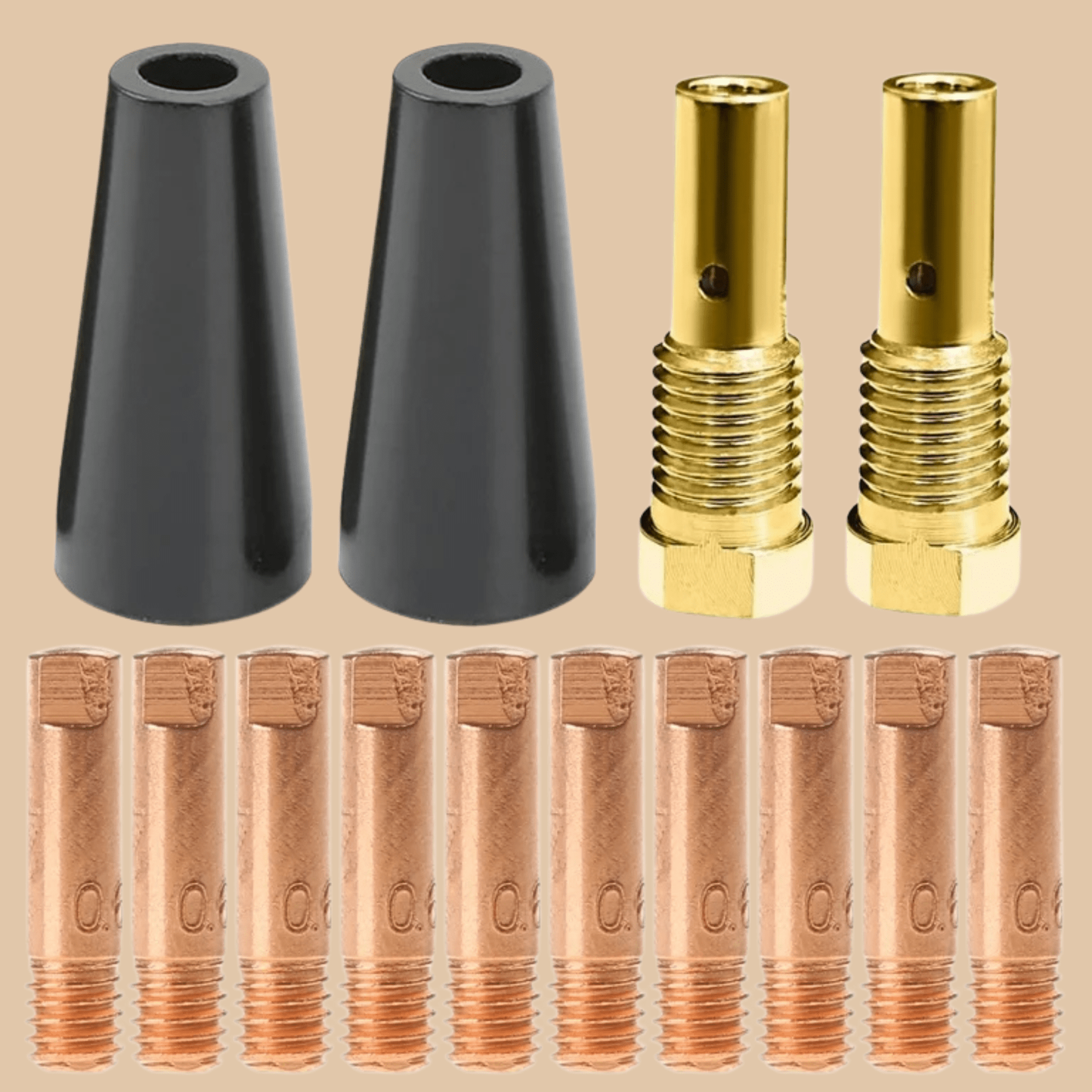 30PCS Flux Core MIG Welding Nozzle Tips Kit - COLO