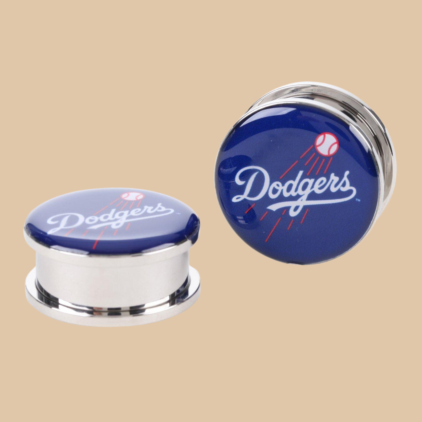 MLB LA Dodgers Ear 1" Plug Gauges Licensed