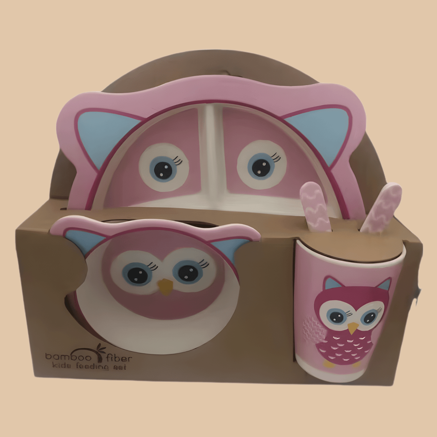 Kids Dinnerware Set (Little Owl) - COLO