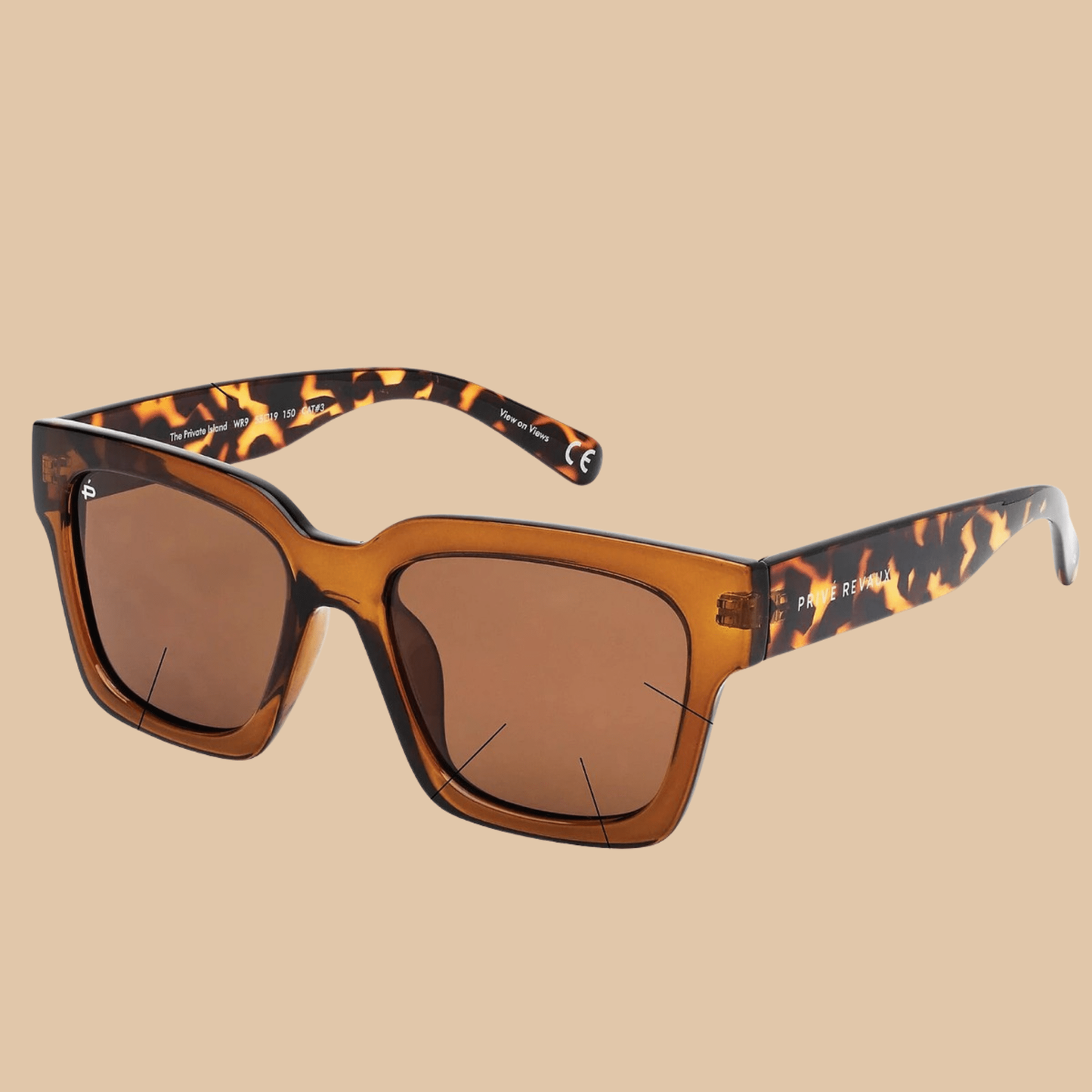 Prive Revaux Private Island Polarized Blush Brown Sunglasses - COLO