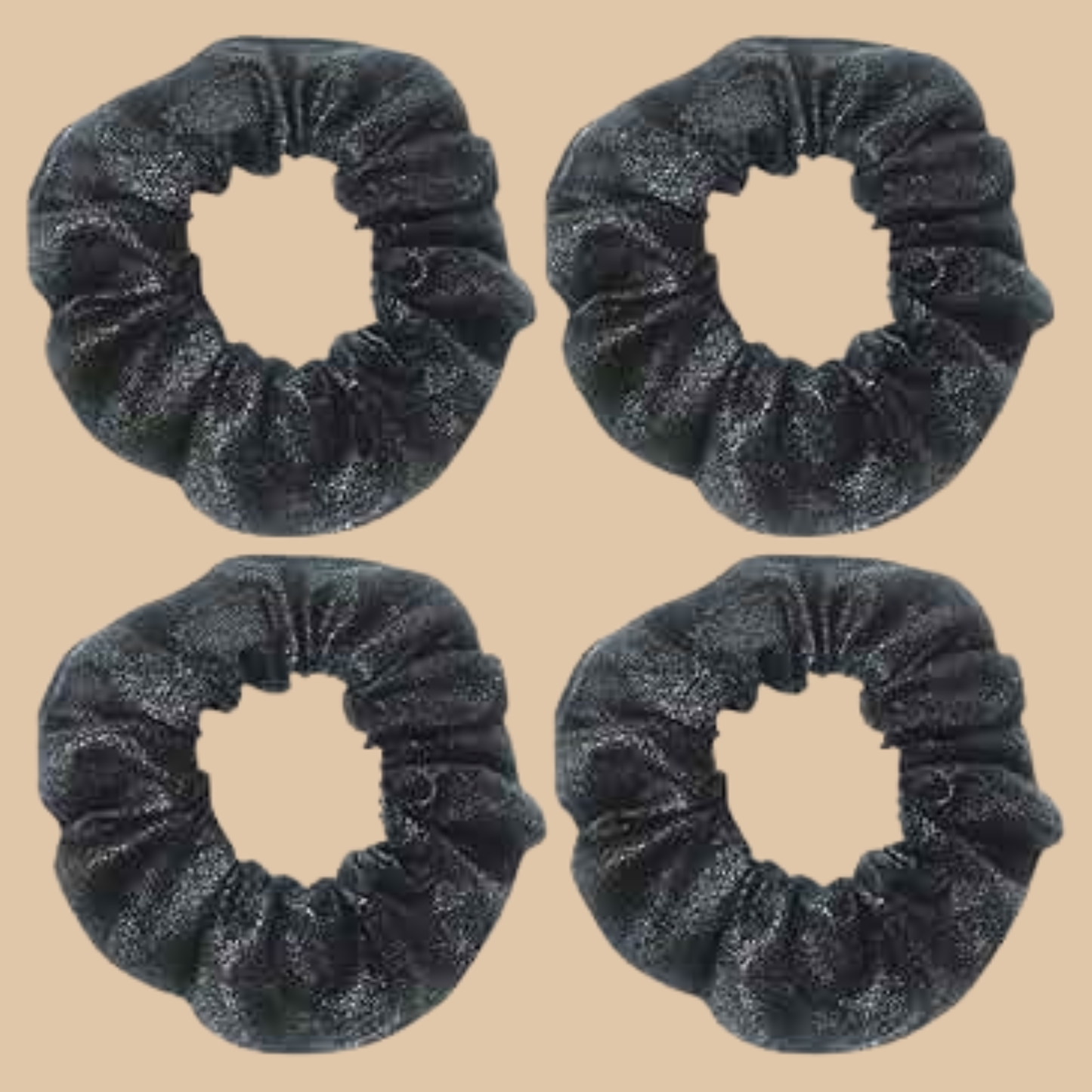 Hair Ties with Zipper Hidden Pocket 4 Pack