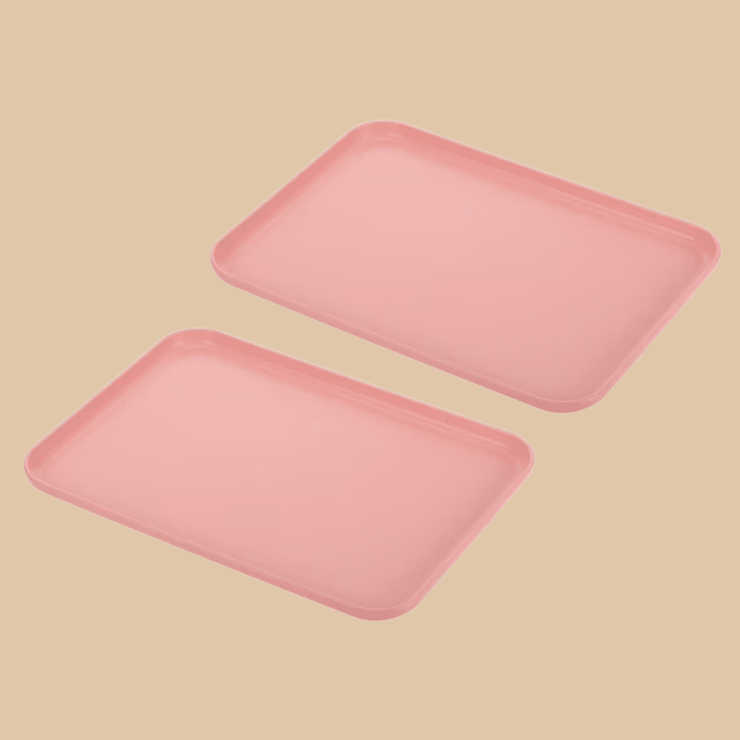 17x11" Fast Food Serving Tray 2-Pack (Pink) - COLO