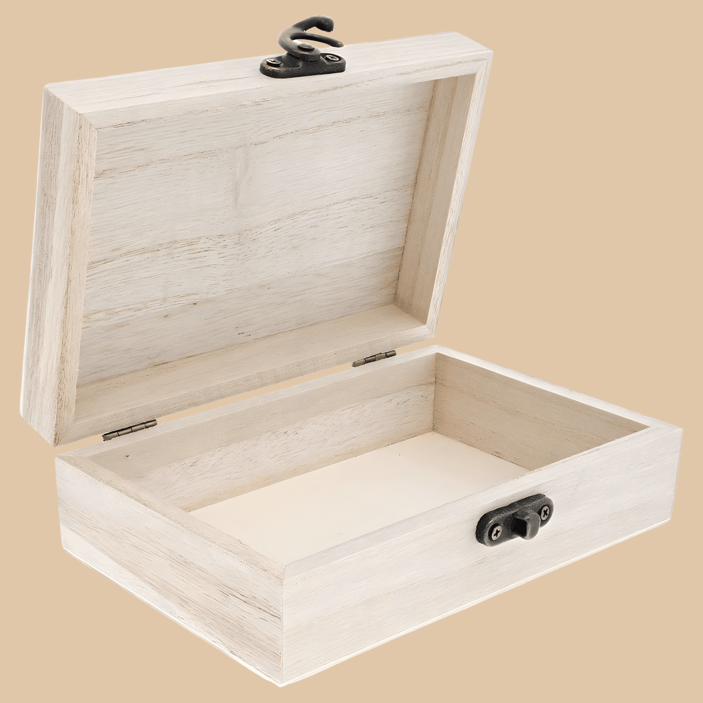 Unfinished Wooden Keepsake Box 6x4x2 Inch - COLO