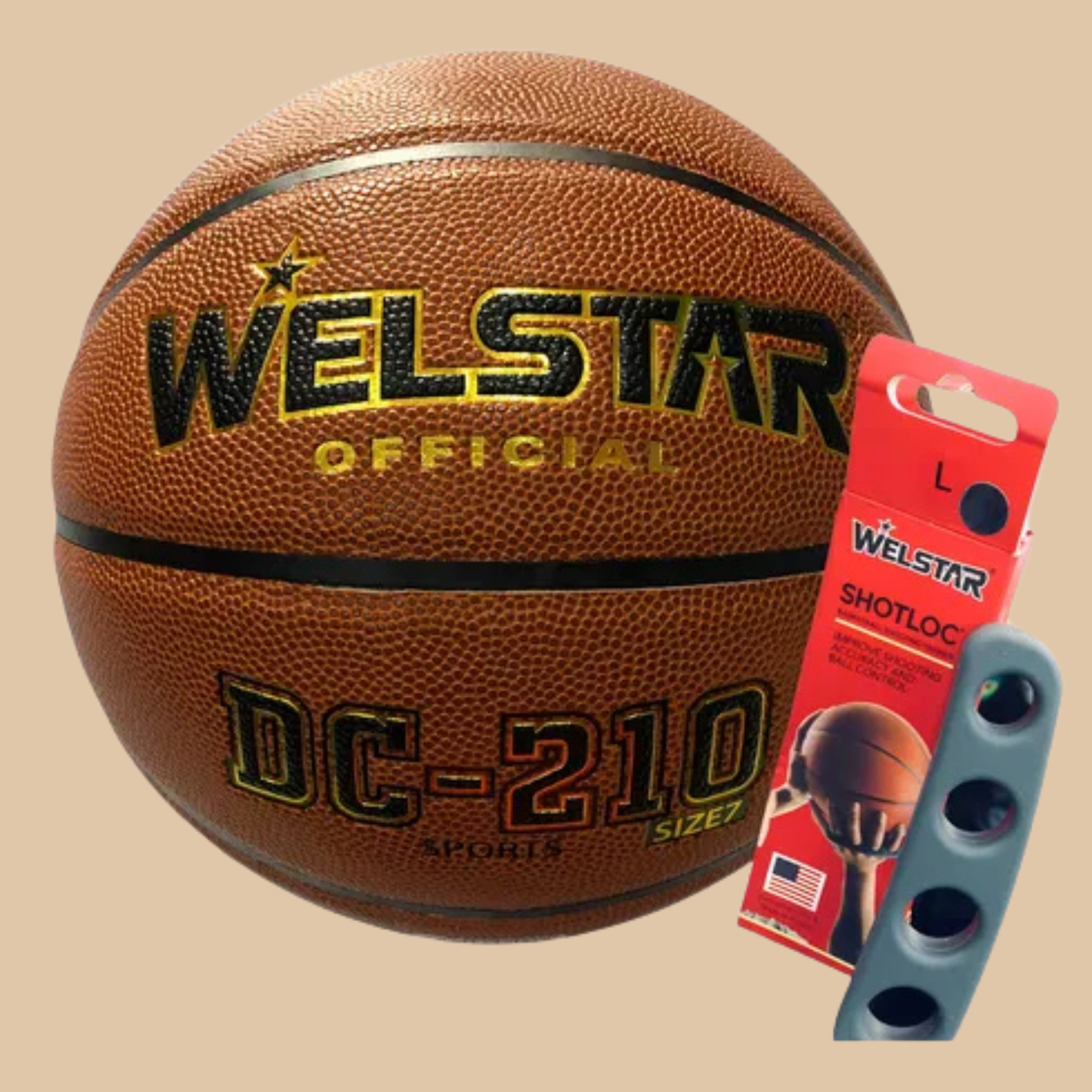 WELSTAR DC-210 Indoor/Outdoor Composite Basketball | Official Size