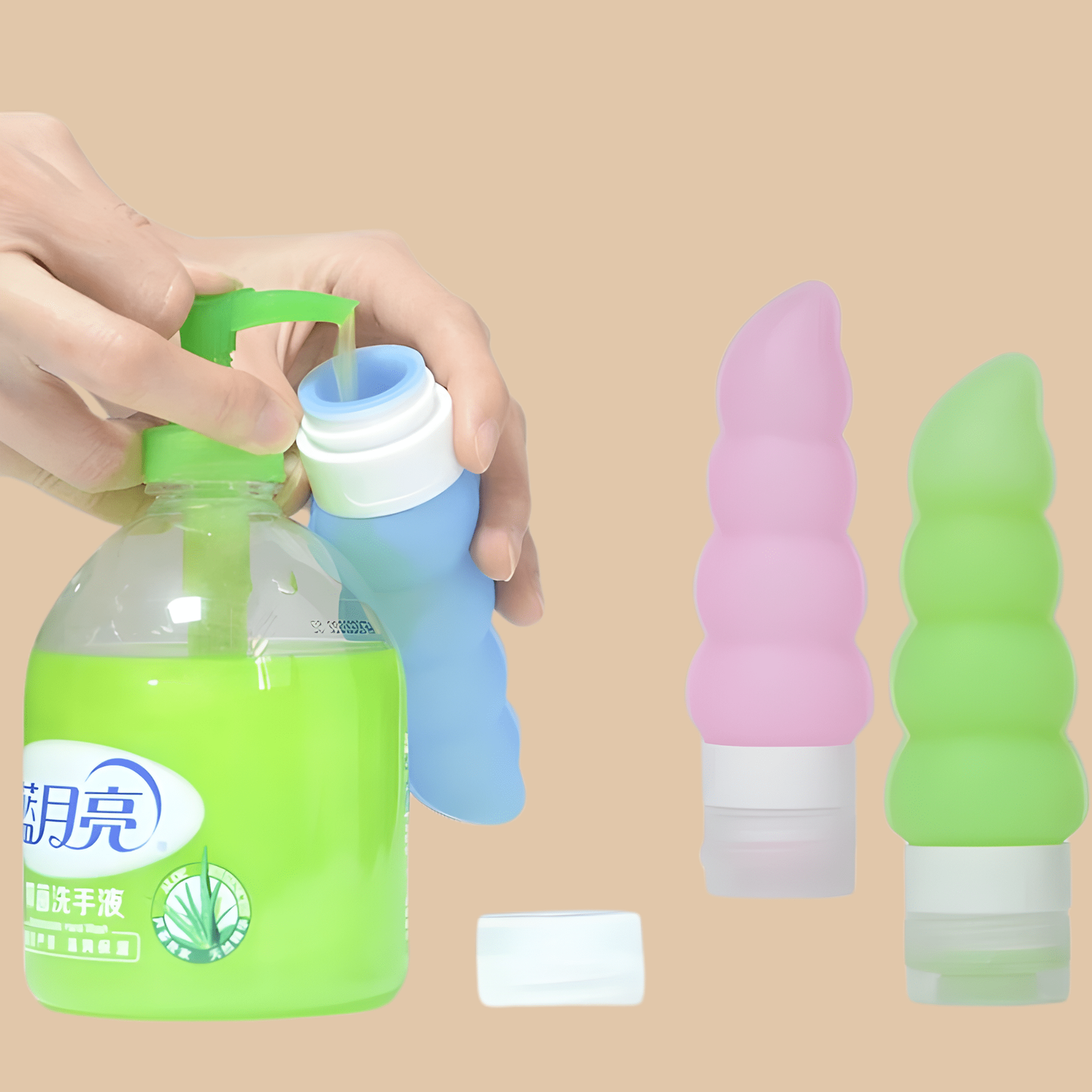 Cartoon Silicone Travel Bottles 4-Pack - COLO