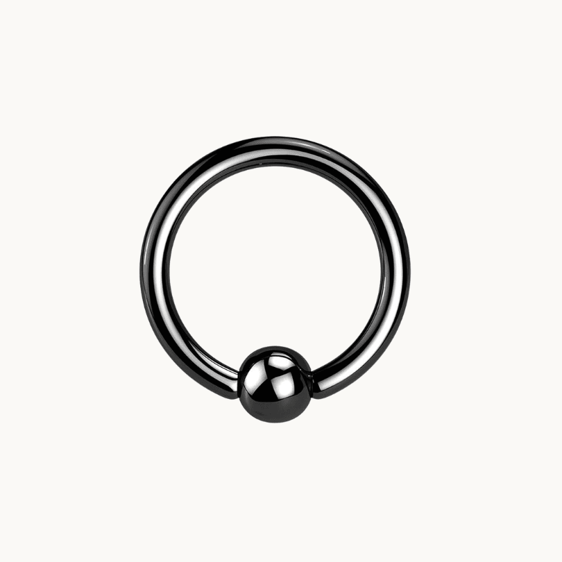 Black Septum Piercing with Ball - COLO