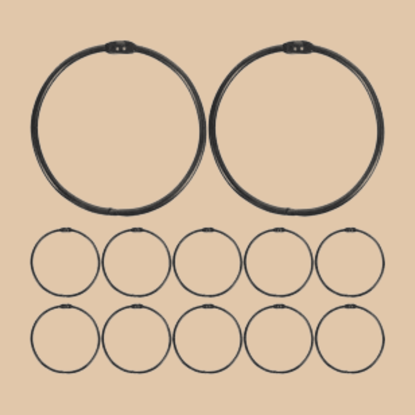 Shower Curtain Rings - 12 Pack - COLO