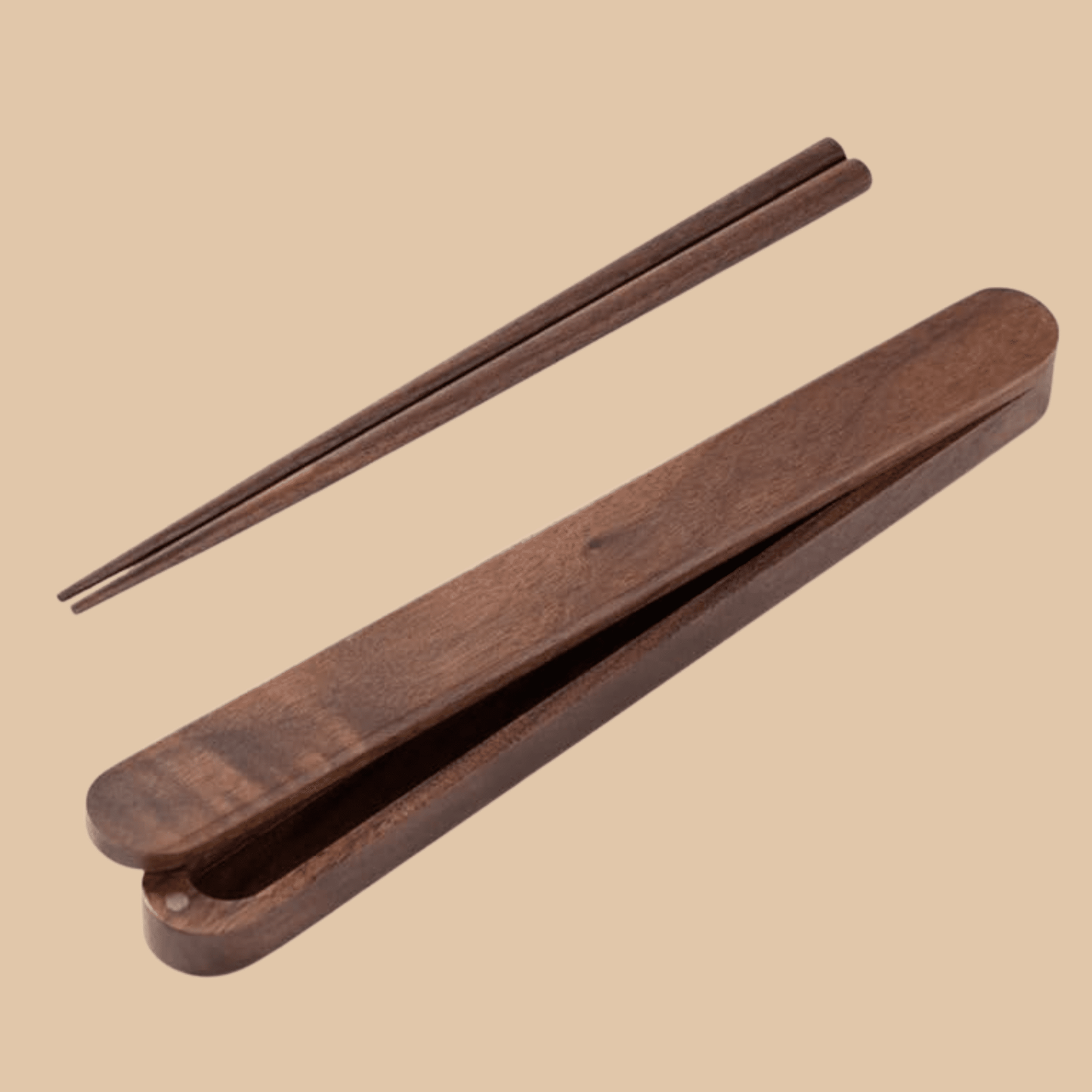 Walnut Chopsticks Case Natural Wood - COLO