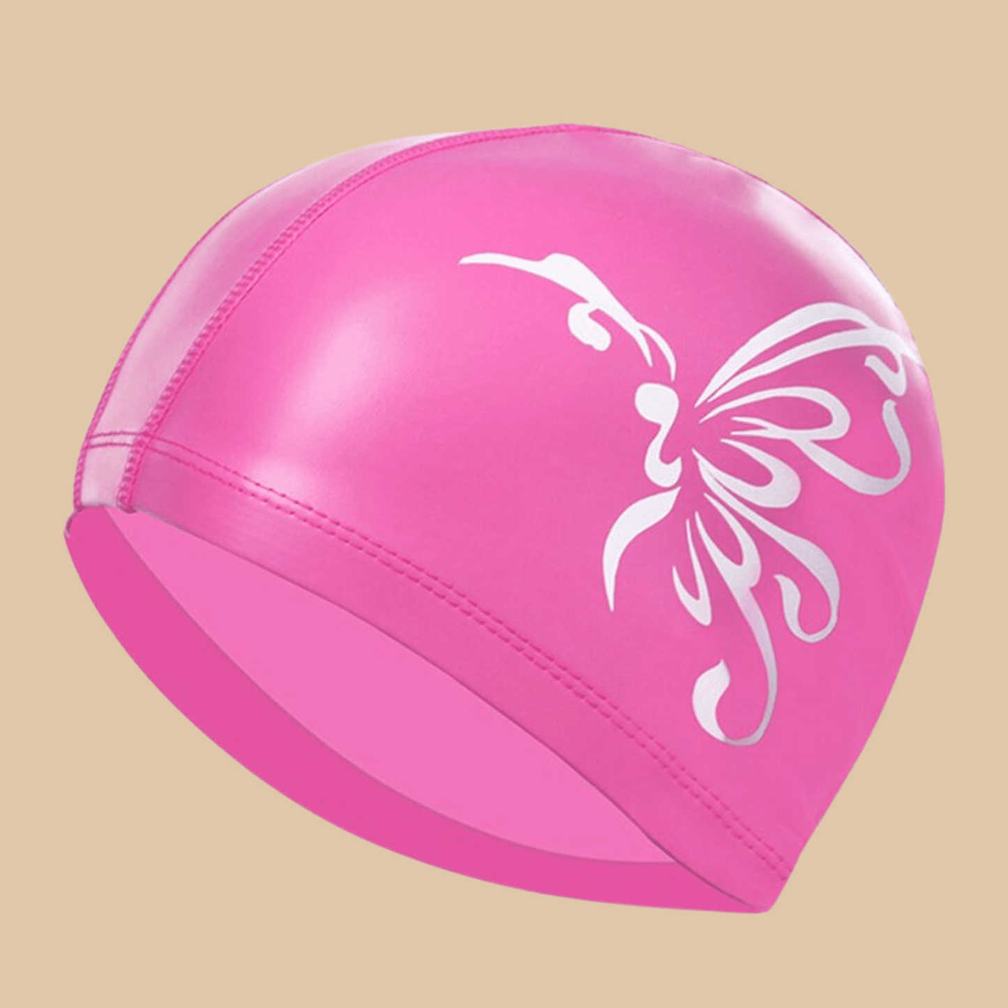 SWIM CAPS Soimiss Pink PU Swimming Cap - COLO