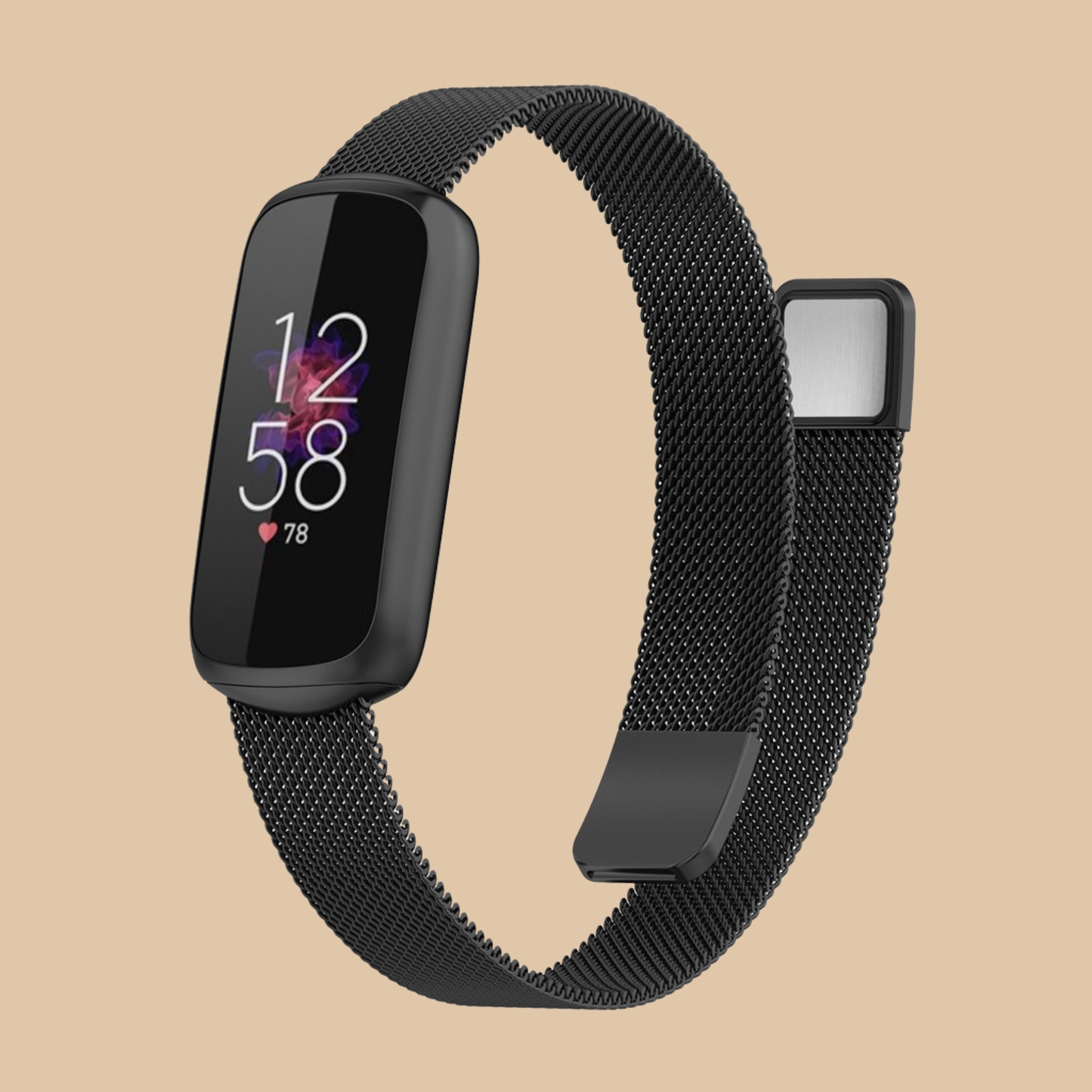 Fitbit Luxe Stainless Steel Milanese Band Elegant Design