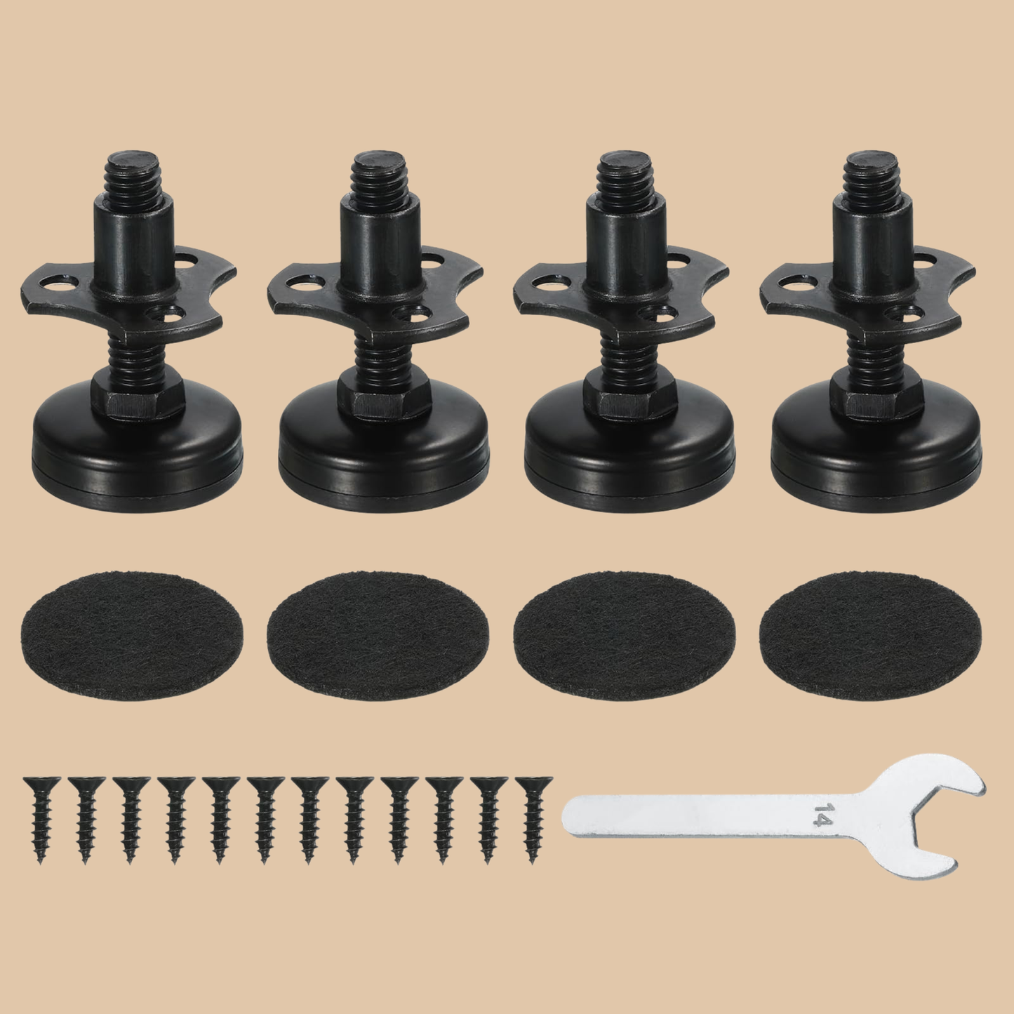 Furniture Levelers 4PCS Adjustable Feet
