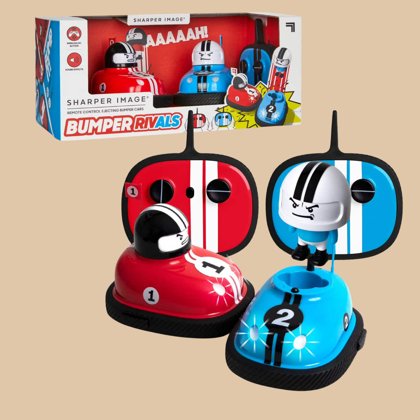Sharper Image Road Rage RC Speed Bumper Cars - COLO
