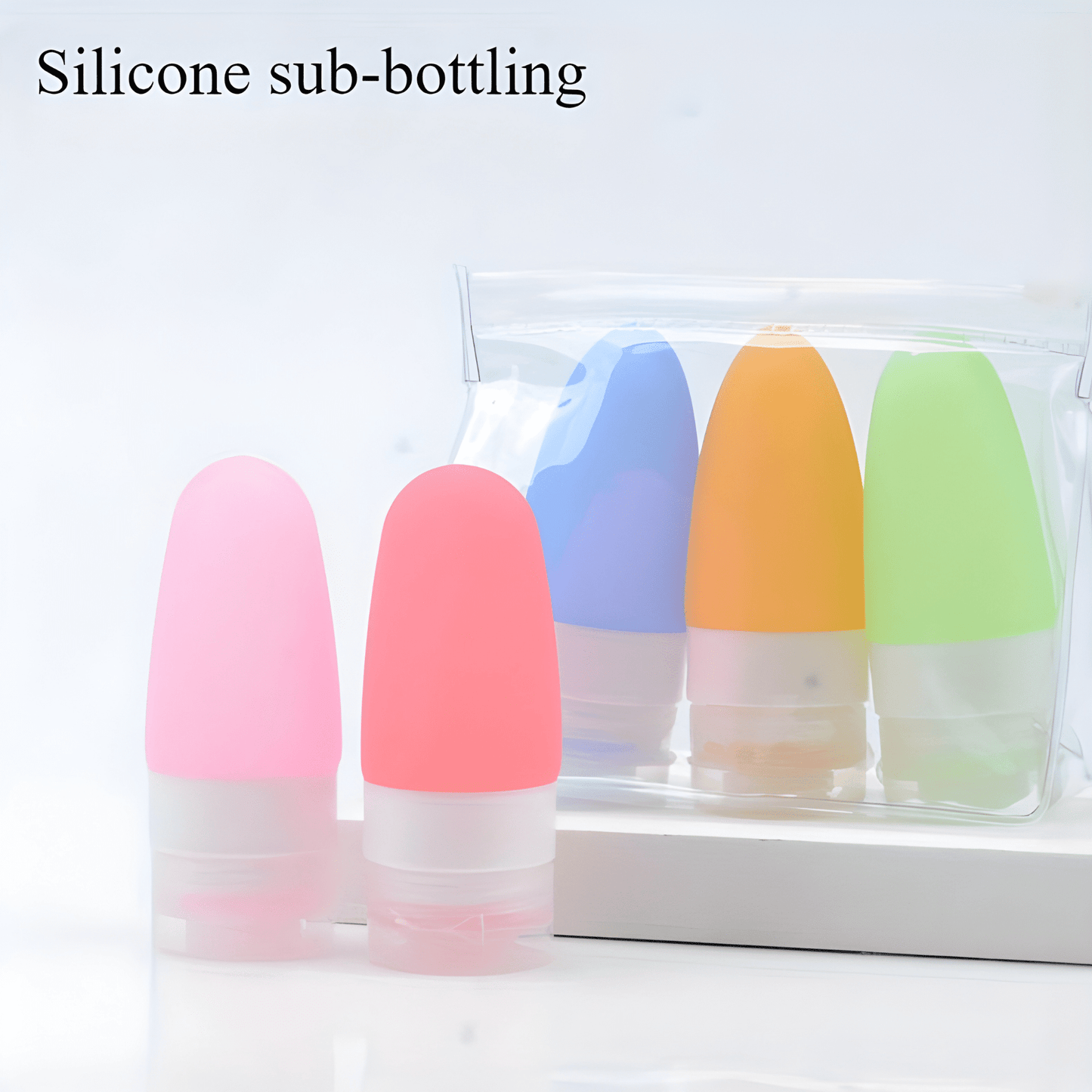 2-Piece Portable Cosmetic Bottle Set - COLO