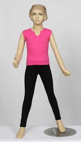 Girls' Sleeveless Tee – 100% Cotton