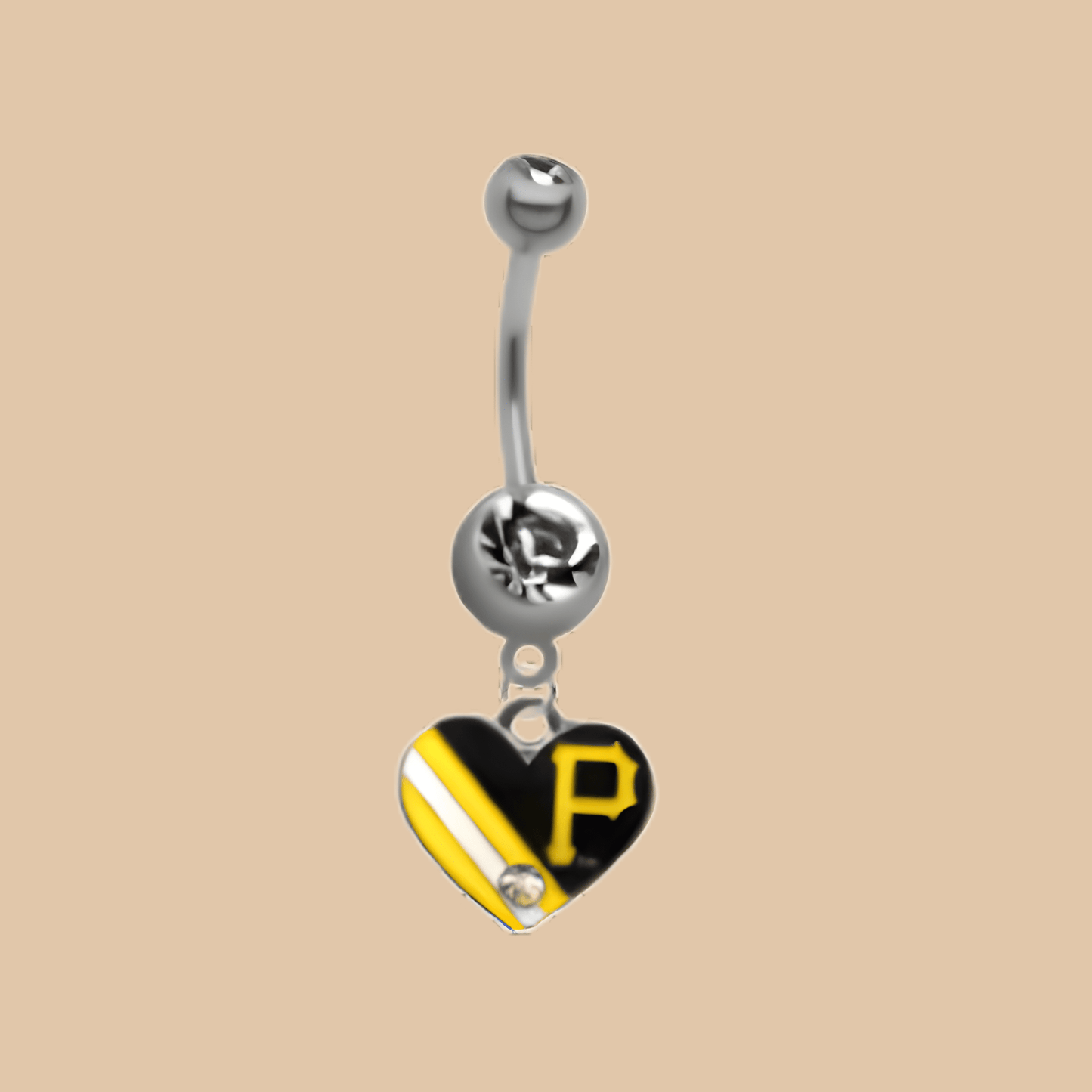 MLB Pittsburgh Pirates Belly Navel Ring Licensed - COLO