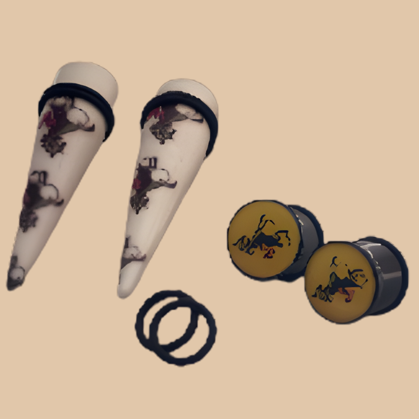 Invader ZIM Body Jewelry 6G White Thick