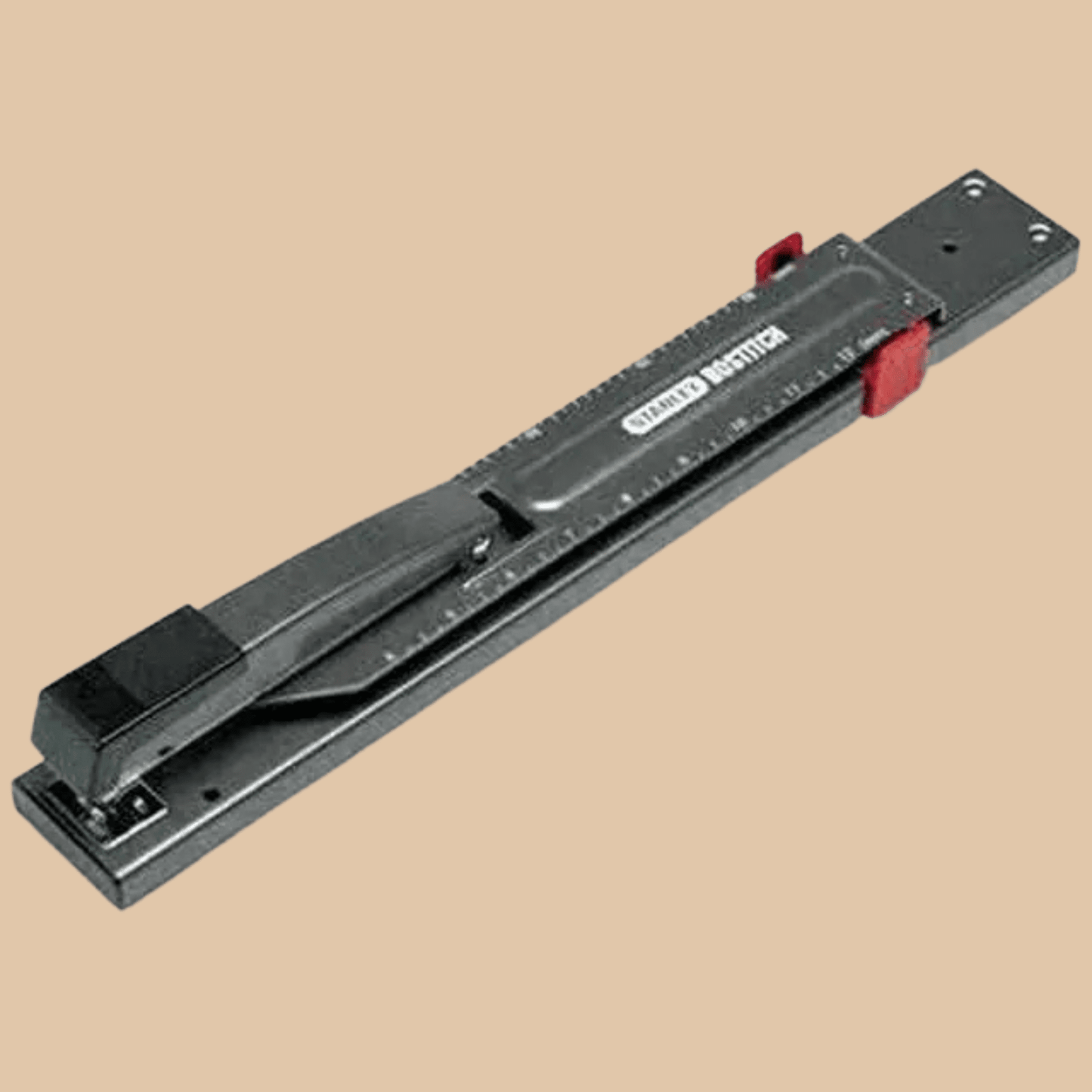 Bostitch Office Anti-Jam Long Reach Stapler, 20 Sheet Capacity, Adjustable, Durable, Black - COLO