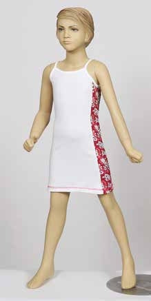 Girls'  Hibiscus Dress – 100% Cotton Elegance