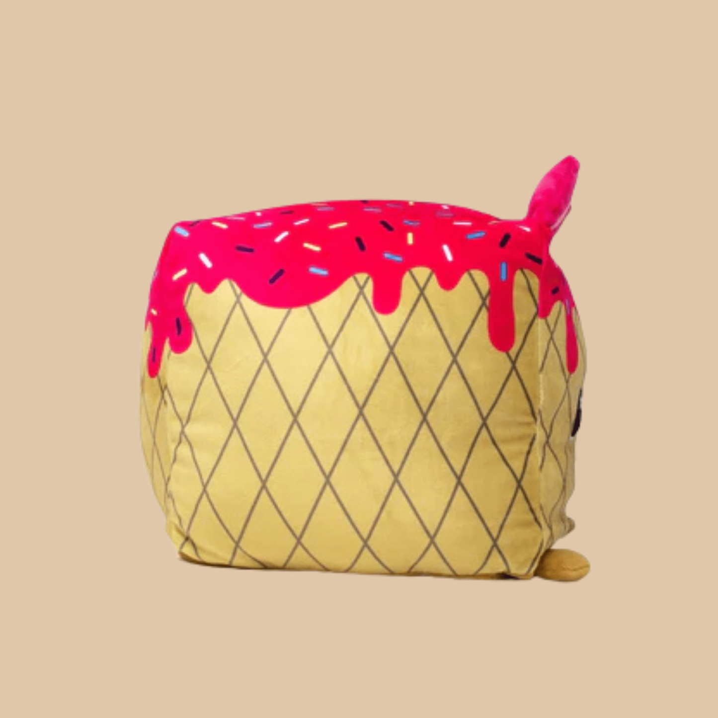 Moosh Moosh Plus ICE CREAM PINK Squish Pillow Stuffed 8" x 10" - COLO