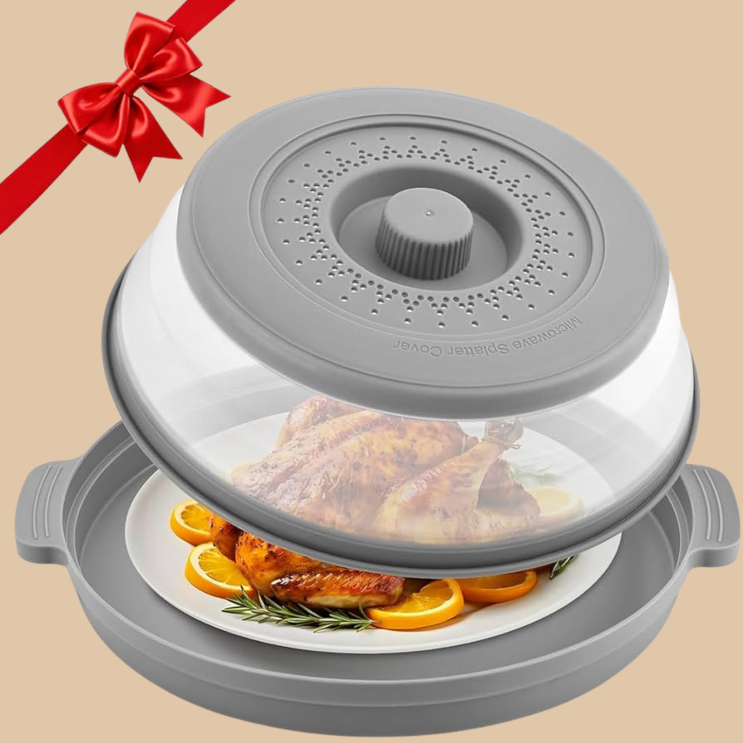 Collapsible Microwave Splatter Cover