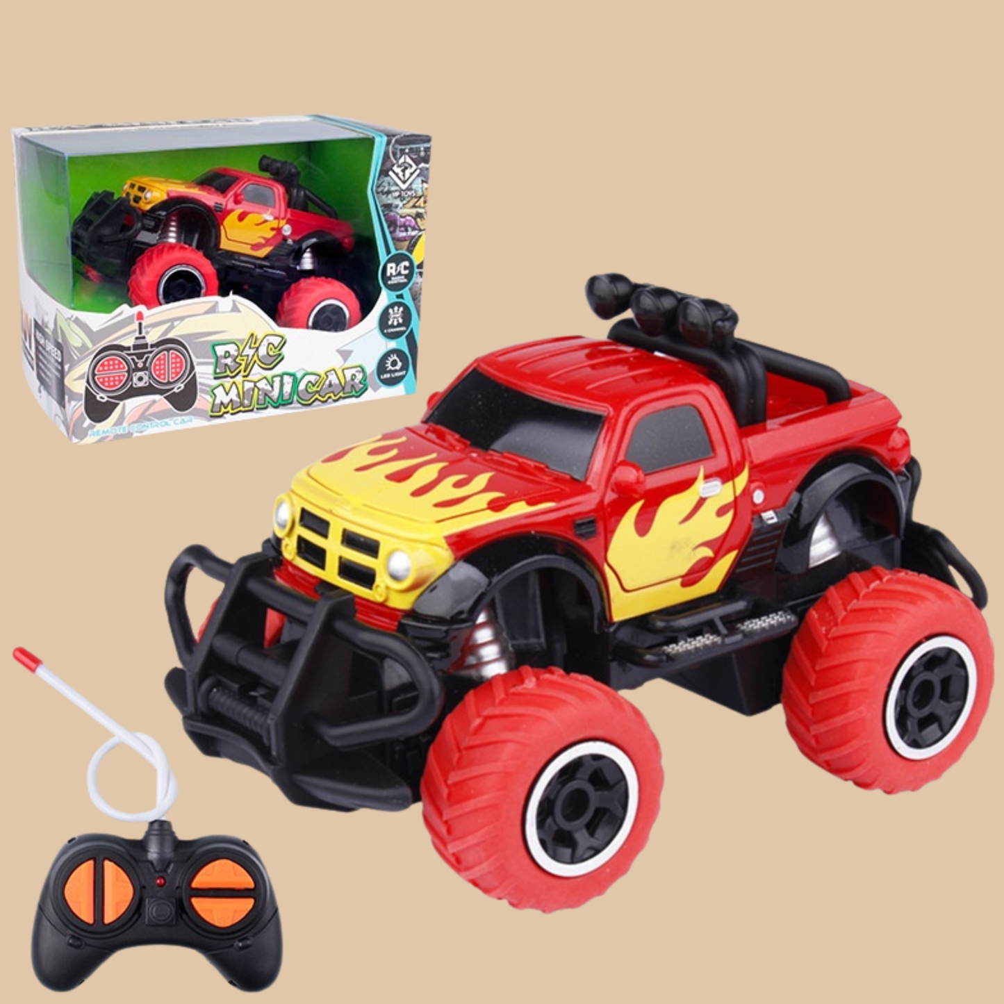 HST RC Mini Mix Monster Truck – Color Red & Black