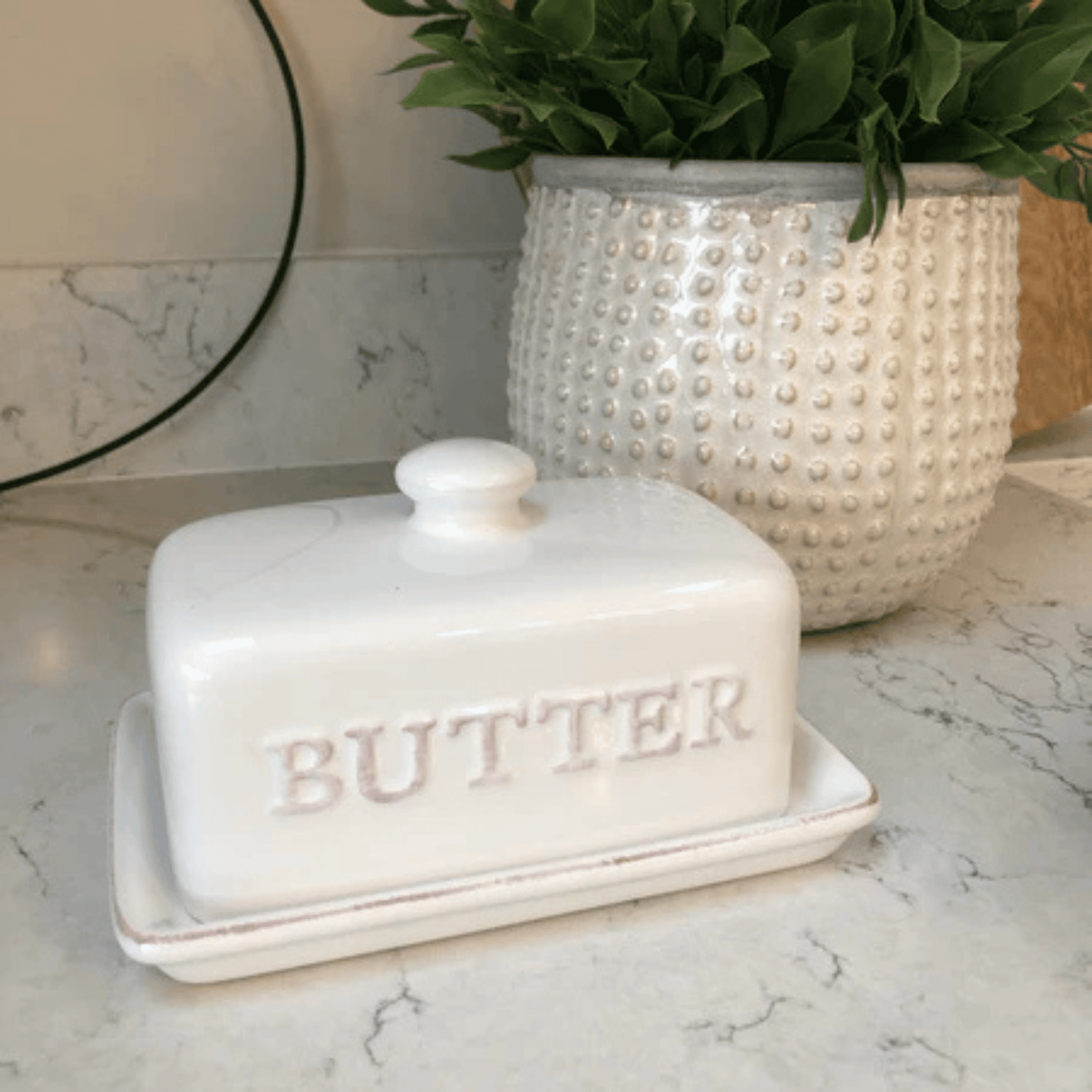 White Rectangle Butter Tray - COLO