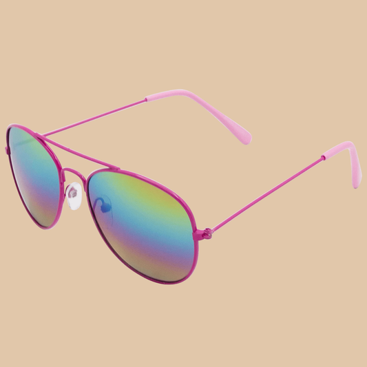 Girls Limited Too Pink Aviator Sunglasses - COLO