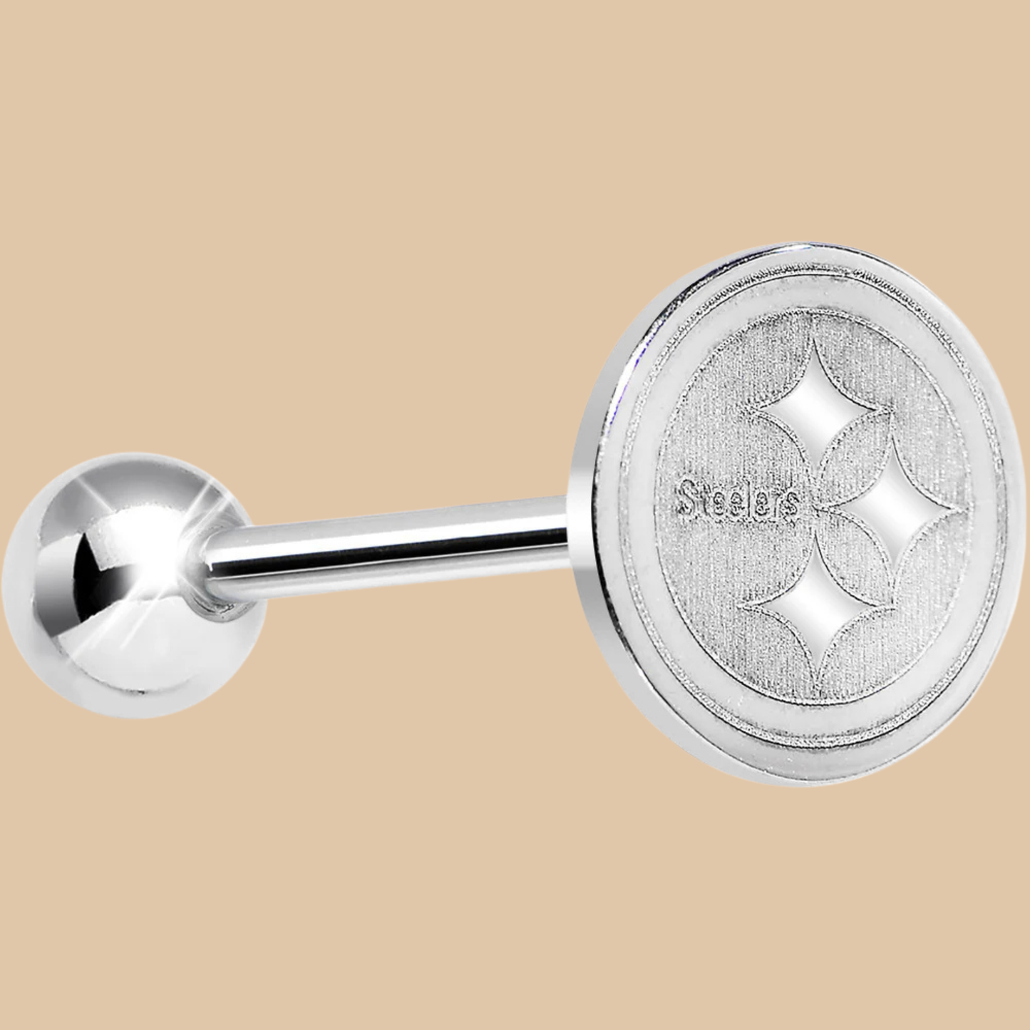 NFL Pittsburgh Steelers Barbell Tongue Ring Licensed