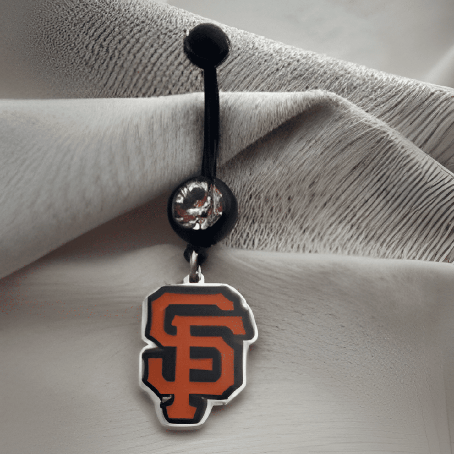 MLB Clear Gem Black Anodized San Francisco Giants Belly Ring Licensed - COLO