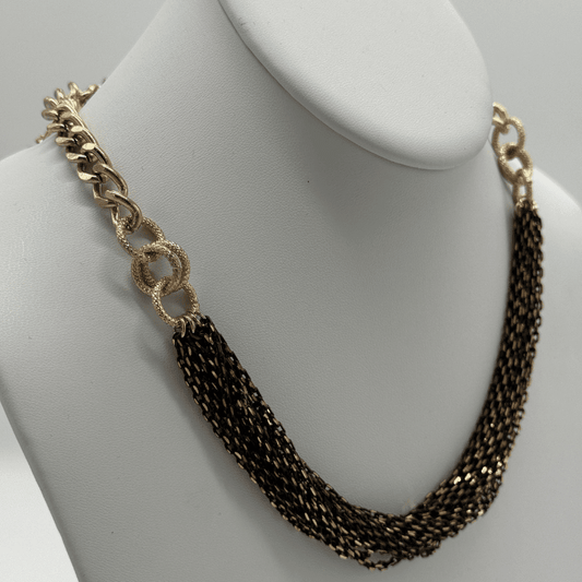 Midnight Gilded Statement Necklace - COLO