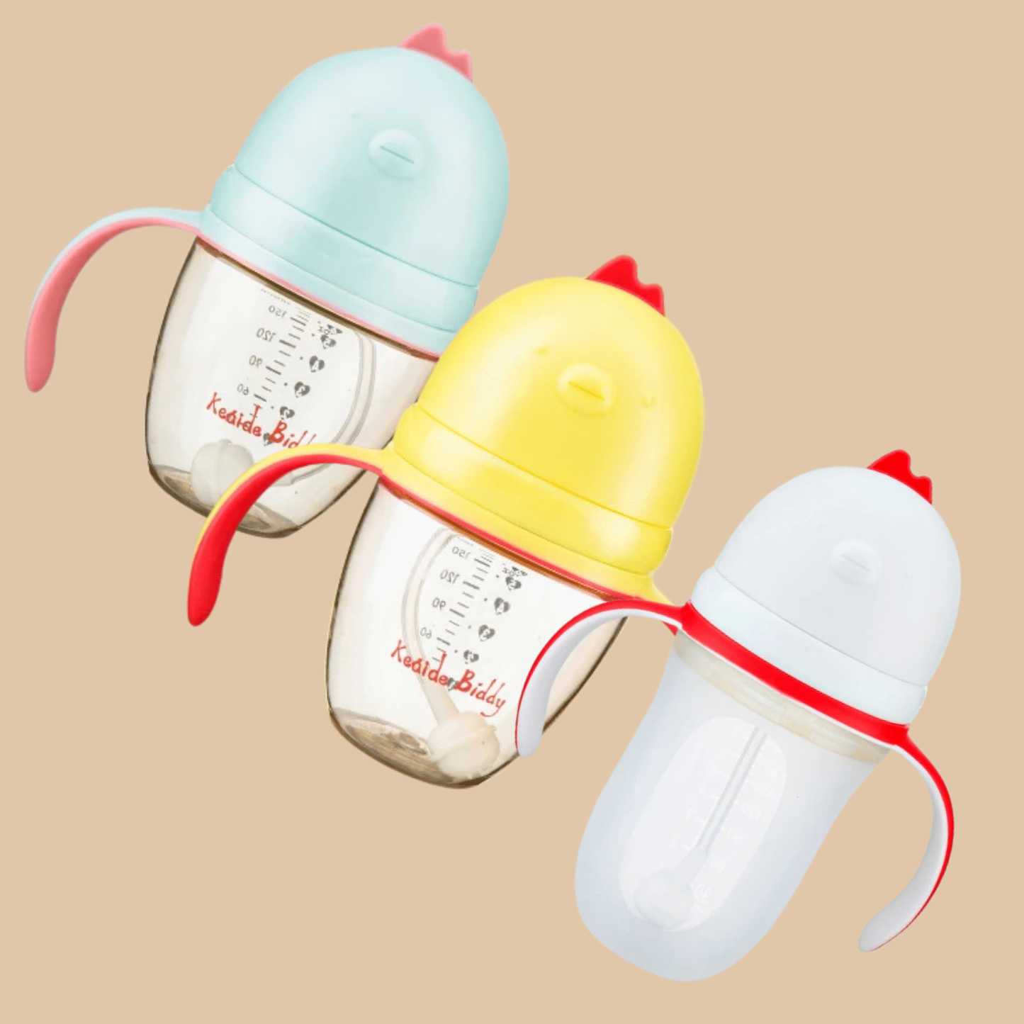CHICKEN PPSU BOTTLE 180mL/6oz - COLO