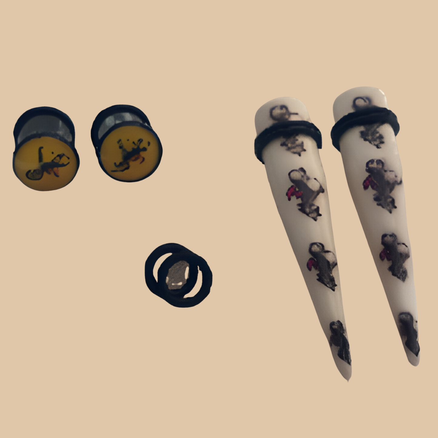 Invader ZIM Body Jewelry 6G White Medium