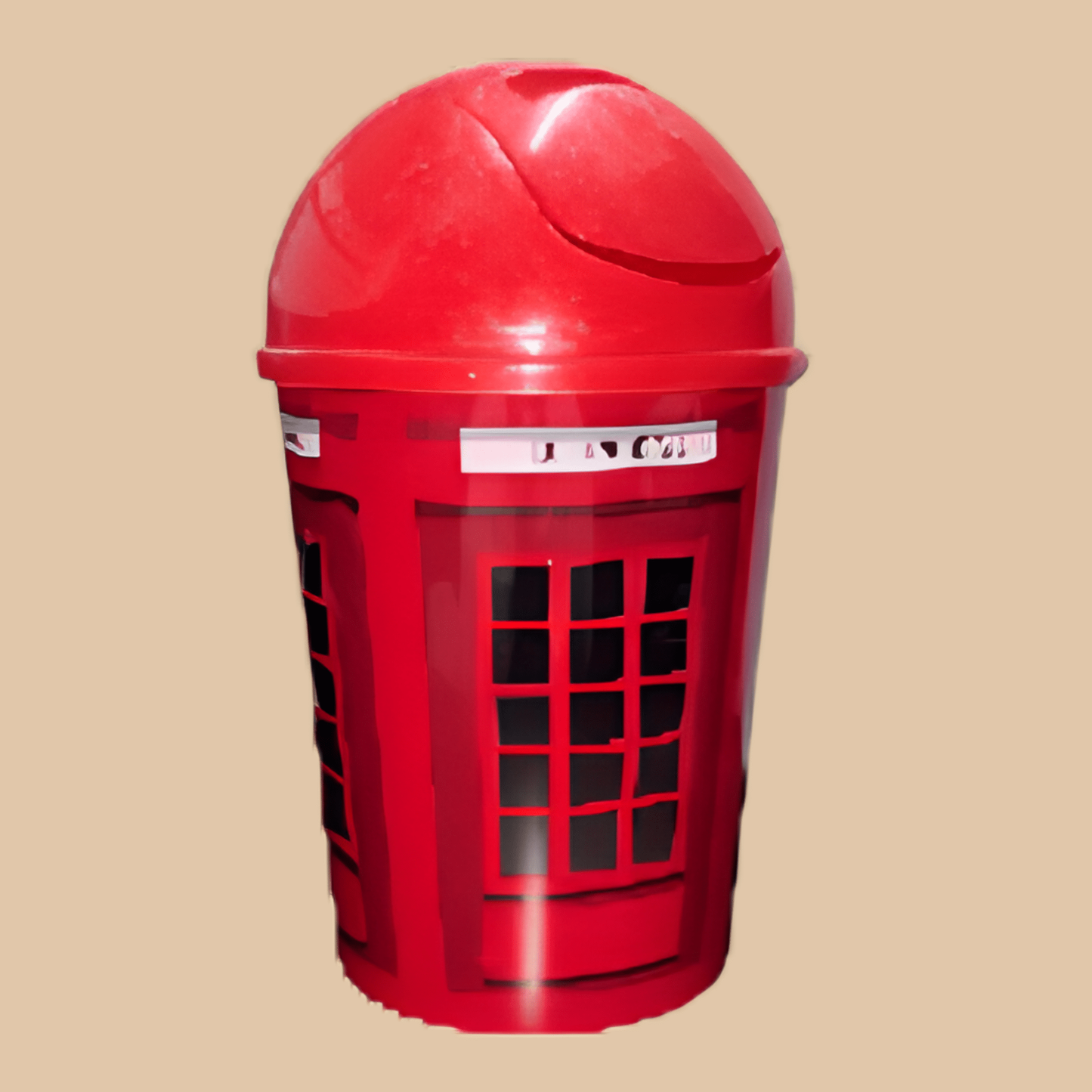 Small Wastebasket Telephone Box Multicolor Plastic 8.5" - COLO