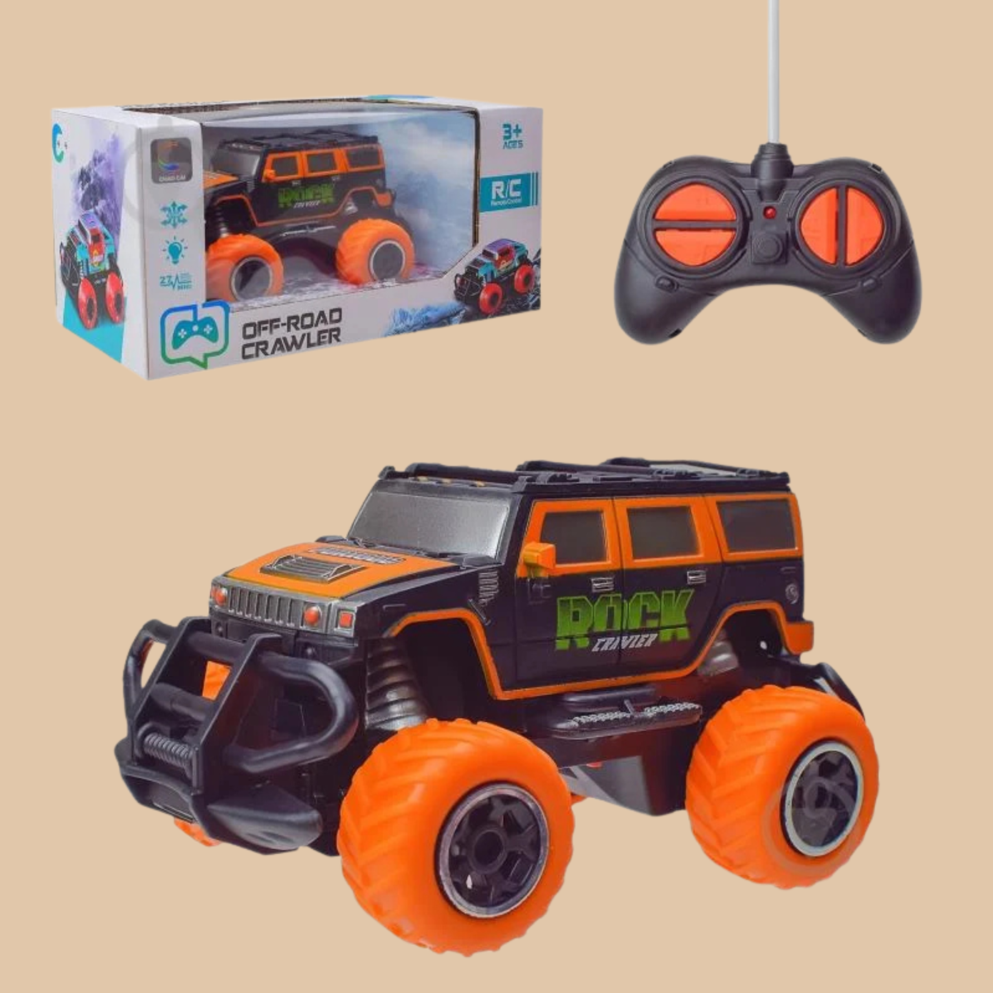 HST RC MINI MIX TRUCK FURIOUS, Remote Control Race Car COLOR ORANGE AND BLACK