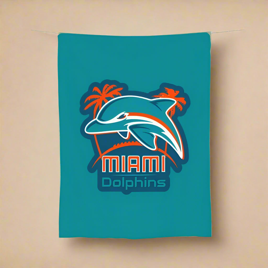 NFL Miami Dolphins Blanket – Extra Large, Cozy Throw with Team Colors & Logo