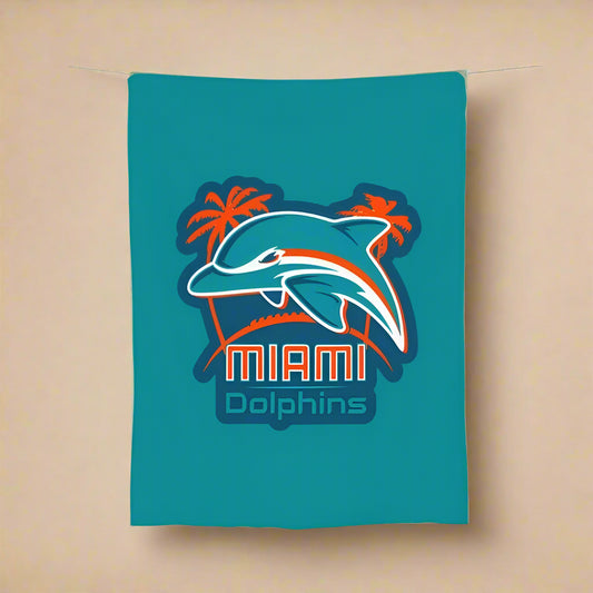 NFL Miami Dolphins Blanket – Extra Large, Cozy Throw with Team Colors & Logo