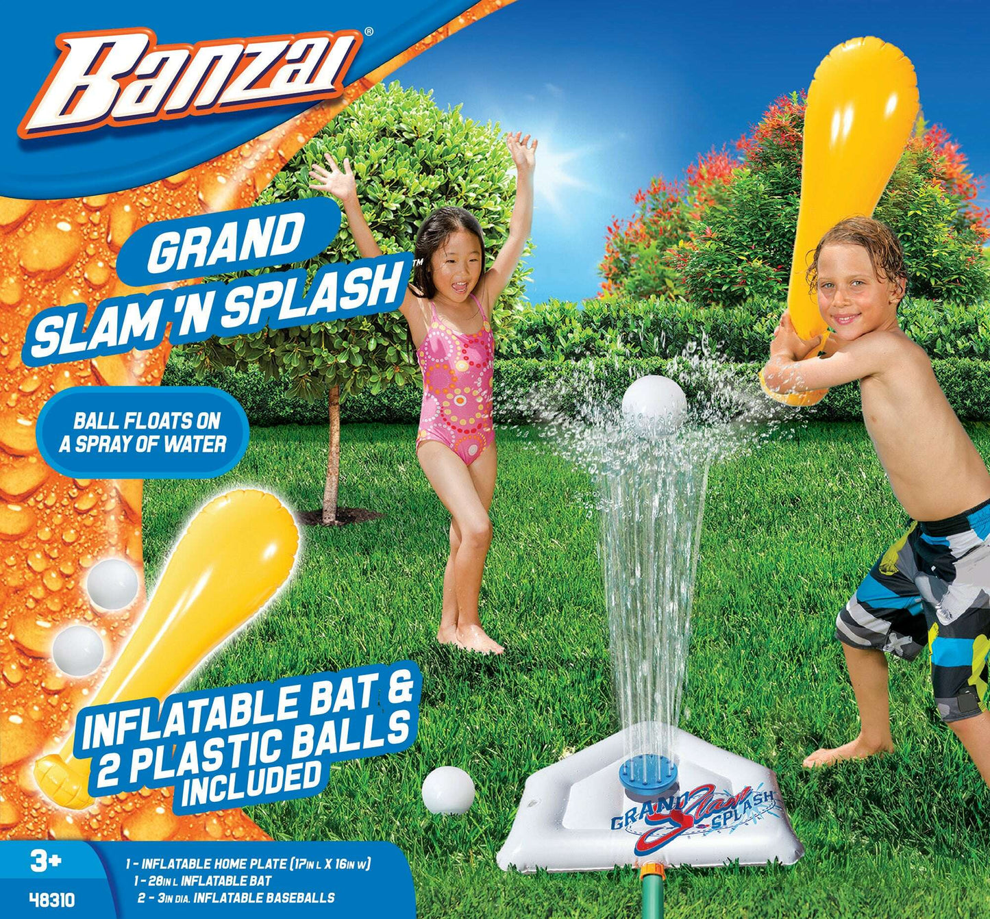 BANZAI Grand Slam N Splash – Orange/White - COLO
