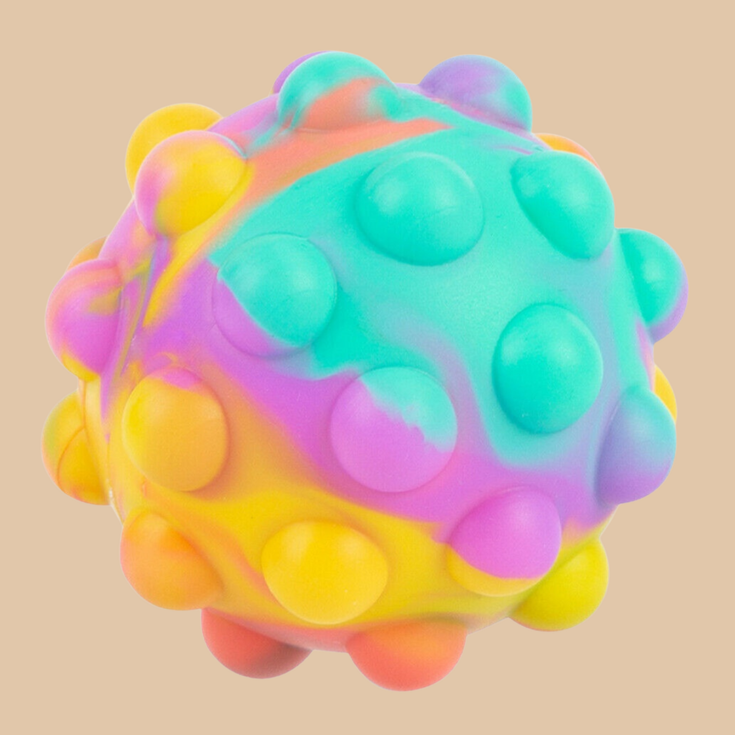 Pop Fidget Ball, Squeeze Push Bubble Pop Ball It Fidget Toy 3D Squeeze Pop Pink - COLO